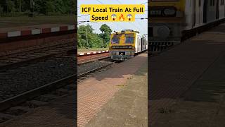 Fastest Aerodynamic Local Train At Full Speed 😨🔥😨🔥😨🔥😨🔥 shorts localtrain [upl. by Andi311]