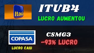 ITUB4 ITAU PRÉVIA ITSA4 e CSMG3 COPASA 3T21 [upl. by Rehpotsrik181]