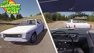 NEW WHITE RICOCHET NPC TO RACE AT DIRT TRACK  My Summer Car Mod 29 [upl. by Akenaj412]