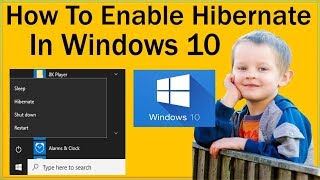 How To Enable Hibernate In Windows 10 And Disable Hibernate In Windows 10 [upl. by Platon490]