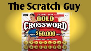 Quest For Gold Crossword OLG Instant Lottery Ticket [upl. by Deva]