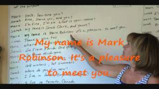 English lesson for Spanish speakers  Greetings [upl. by Gronseth]