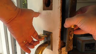 How to Remove and Repair a Mortise Door Lock [upl. by Atikahc]