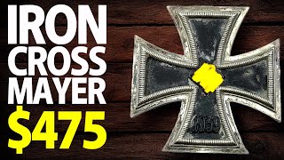 475  WW2 German Iron Cross 1st Class BH Mayer 26 History Value  Military Antiques Toronto [upl. by Rad]