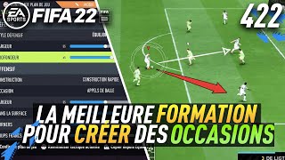 TUTO FIFA 22  La FORMATION pour se CRÉER des OCCASIONS  TACTIQUES PERSO  442 META [upl. by Hedva]