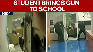 Mesquite school shooting Police release video 911 calls of confrontation with student [upl. by Ylrebmik]