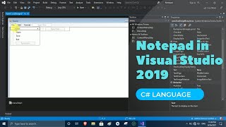 Notepad in Visual Studio 2019  C language   Net framework  Windows forms [upl. by Nylrehs]