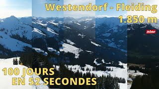 SkiWelt  Westendorf ⏩ Timelapse 100 jours [upl. by Odanref]