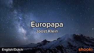 Joost Klein  Europapa Lyrics [upl. by Aylat]