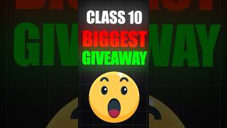 Biggest GIVEAWAY Ever for Class 10 boards study cbse class10 icse studymotivation pw shorts [upl. by Naujtna]