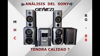 ANÁLISIS DEL quot🎊SONY GENEZI MHC RG 88🎊quot Y SU PRUEBA DE SONIDO 🔊 TENDRA CALIDAD 🤔🤔 [upl. by Ailsa117]