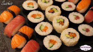 Recette de Sushis  Makis Nigiris et Californian Rolls [upl. by Ferwerda]