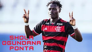 Shola Ogundana  Flamengo  Gols Dribles e Melhores Jogadas do jovem talento Nigeriano [upl. by Jannery]