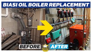 REPLACING AN OIL BOILER WITH BIASI [upl. by Eikram731]