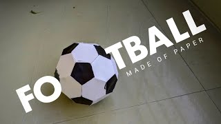 DIY Football  Made of paper 🗞️ [upl. by Ayikahs]