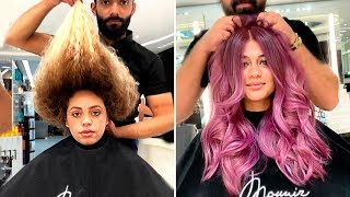 INCREÍBLES TRANSFORMACIONES DE CABELLO 2019  ANTES Y DESPUÉS [upl. by Urial765]