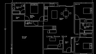 Floorplan complete Tutorial  AutoCAD [upl. by Nnaeirb284]