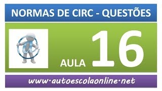 AULA 60 PROVA SIMULADA NORMAS DE CIRCULAÇÃO  CURSO DE LEGISLAÇÃO DE TRÂNSITO GRÁTIS [upl. by Arraes]