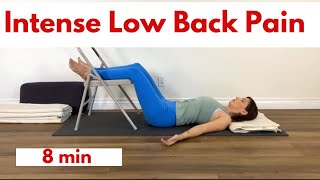 Yoga for Intense low back pain  gentle sciatica and slipped disc relief [upl. by Niltiak]