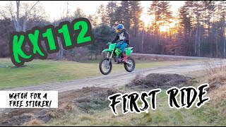 First Ride on the Kawasaki KX112 [upl. by Oflunra]