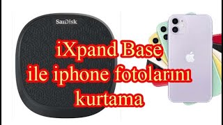 SanDisk iXpand Base iphoneden foto kurtarma [upl. by Harret754]