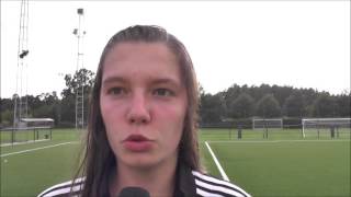 Romy Camps Belgium U17 amp KVV Zelzate na OH Leuven  België U17 op 14082016 [upl. by Mosley]