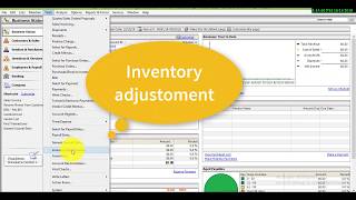 how to inventory adjustments maintain on Peachtree accounting software lesson 11 [upl. by Hakaber]