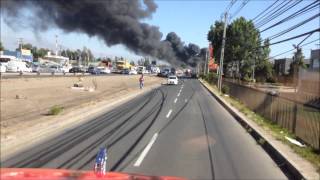 Z1 La Granja en 1012 a Incendio  Panamericana Norte con Las Esteras Sur [upl. by Berta]