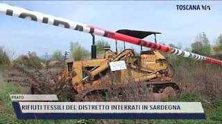 20220415 PRATO  RIFIUTI TESSILI DEL DISTRETTO INTERRATI IN SARDEGNA [upl. by Tews]