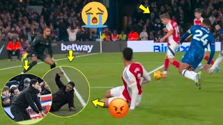 🤯UNSEEN VIDEOMikel Arteta Angry Reaction To Trossard’s 905 Miss 😡Trossard LastMinute Miss [upl. by Avrenim209]