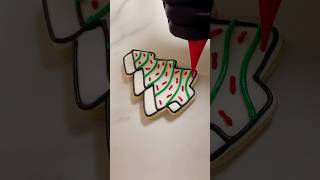 Who’s ready for some sweet holiday treats 🤍🎄christmastree cookiedecorating tree littledebbie [upl. by Wakefield445]