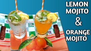 🍋 Lemon Mojito And 🍊 Orange Mojito Recipe Tasty And Refreshing Mocktail 🍸 Drink🍹 [upl. by Ahkihs]