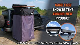 FIRST LOOKHARD CASE SHOWER TENT AWNINGNEW PRODUCT COMES UPSET UPampCLOSE DOWN [upl. by Kaete]