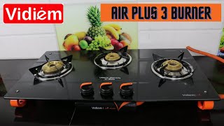 Vidiem Air Plus 3 Burner  Glass Cooktop  Non Sponsored Review [upl. by Gwendolin]