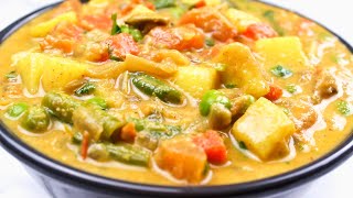 Saravana Bhavan Style Veg Kurma TamilVeg Kurma recipe in TamilSide dish for chapathi in Tamil [upl. by Normie47]