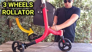 VEVOR 3 Wheels Rollator Walker for Seniors Assembly Video [upl. by Sivatco]