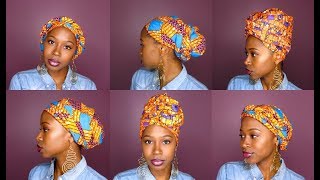 How to Slay Your Headwraps  6 QUICK amp EASY STYLES [upl. by Ardiekal]