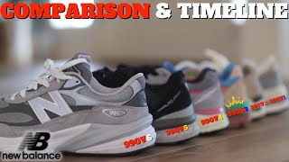 Which Is The BEST New Balance 990 Version Comparison  Timeline [upl. by Savitt]