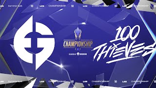 EG vs 100  Semifinals  LCS Summer Split  Evil Geniuses vs 100 Thieves  Game 3 2022 [upl. by Nikal]