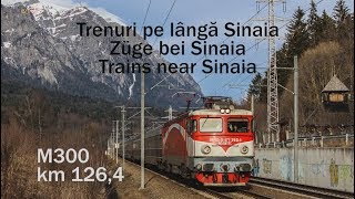 Trenuri lângă Sinaia  Züge in der Nähe von Sinaia  Trains near Sinaia [upl. by Prouty]