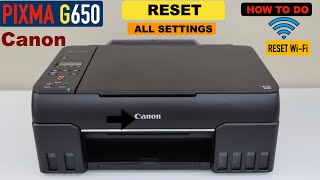 Canon Pixma G650 Reset Printer Settings [upl. by Vasilek]