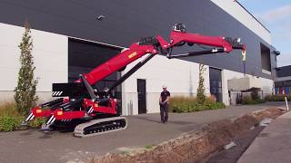 Hoeflon C30e Full Electric Mini Crane  Spider Crane [upl. by Reivilo372]