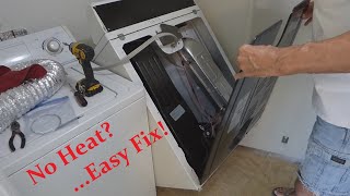 Dryer Not Heating  How to Diagnose amp Repair  Complete Instructions [upl. by Harias]