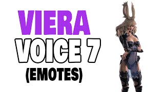 FFXIV Viera Voice 7 Emotes [upl. by Gnav]