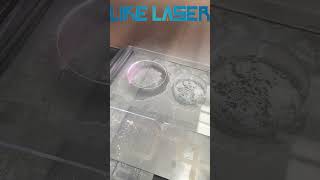 Laser Drilling Glass With Holes Processing Glass pot lid glass teacup etc [upl. by Yrrehs432]