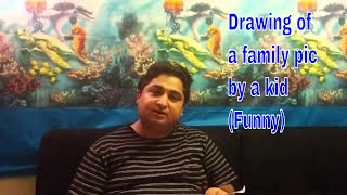 Family picture hindi drawing  Funny  Bollywood Comedy Capsule [upl. by Kilk688]