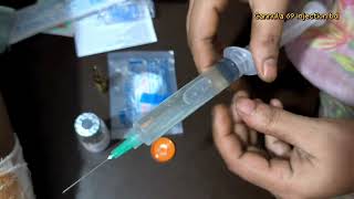 Intravenous injection video Iv ceftriaxone Triject 1G amp ketorolac 30mg injection push [upl. by Nemsaj304]