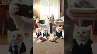 Cute Cat Happy Family ☺️ shorts aicat catlover trending [upl. by Ilanos618]