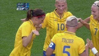 Sweden 41 South Africa  Womens Football Group F  London 2012 Olympics [upl. by Swann]