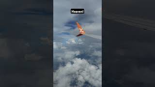 No seriously what is this place heaven travel flightvideo sky clouds [upl. by Curren]